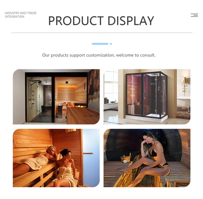 Customization Best-Selling Custom 2 Person Massage Steam Shower Room Steam Sauna Shower Cabin