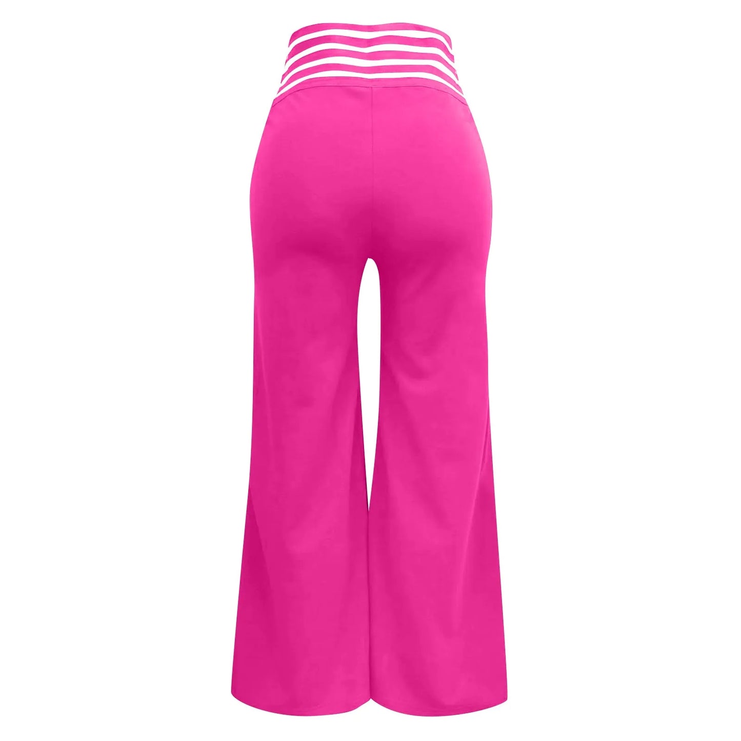 Women Wide Leg Flared Pants New Y2k Casual Crisscross Sheer Mesh Patch High Waist Trousers Elegant Streetwear Work Pants