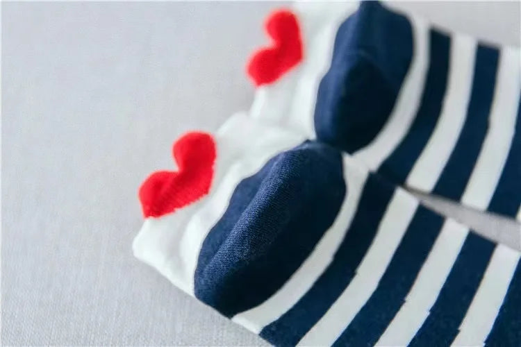 5 Pairs Lot Pack Women Socks Spring Summer Animal Unicorn Cat Fox Ear Cartoon Happy Funny Cute Lovely Cotton Ankle Socks Heart