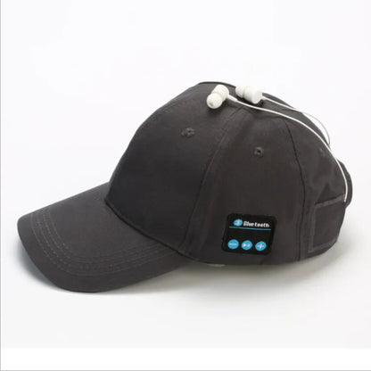 Outdoor Sports Baseball Cap with Visor Wireless Bluetooth Hands-free Music Headphone Hat