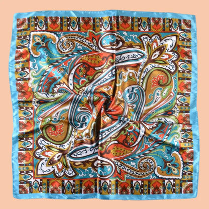1PCS Ladies Multicolor Peacock Feather Pattern Large Tassel Shawl Fashionable Wrap Scarf for Travel Party Ladies Silk Scarf