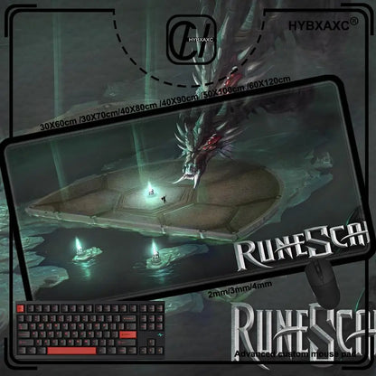 Radio Dj workbench Mouse Pad Cute HD Desk Pad Extended Gaming Keyboard Mats Large 90x40cm XXL Gamer Mousepad