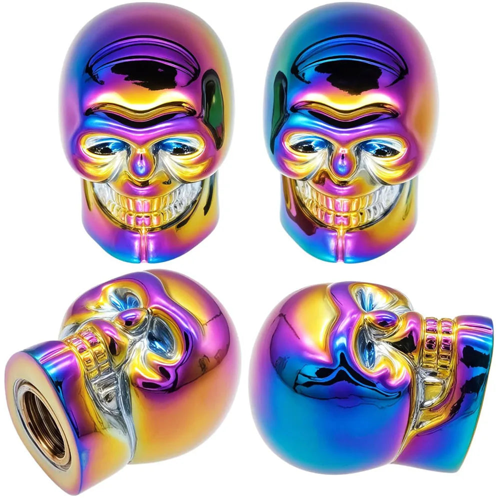 4Pcs Skull Valve Stem Caps Funny Air Caps Cover, Universal Truck Motorcycle Bike Car Tires Valve Stem Caps