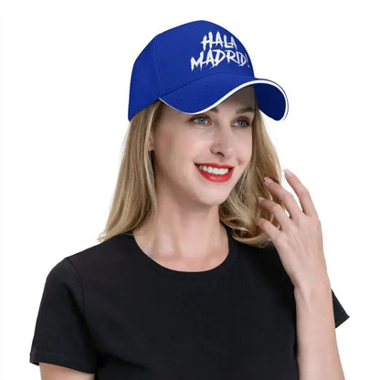 Hala Madrid Letters Print Sandwich Baseball Cap Unisex Casual Sun Bucket Cap Men Adjustable Snapback Hat Golf Hats