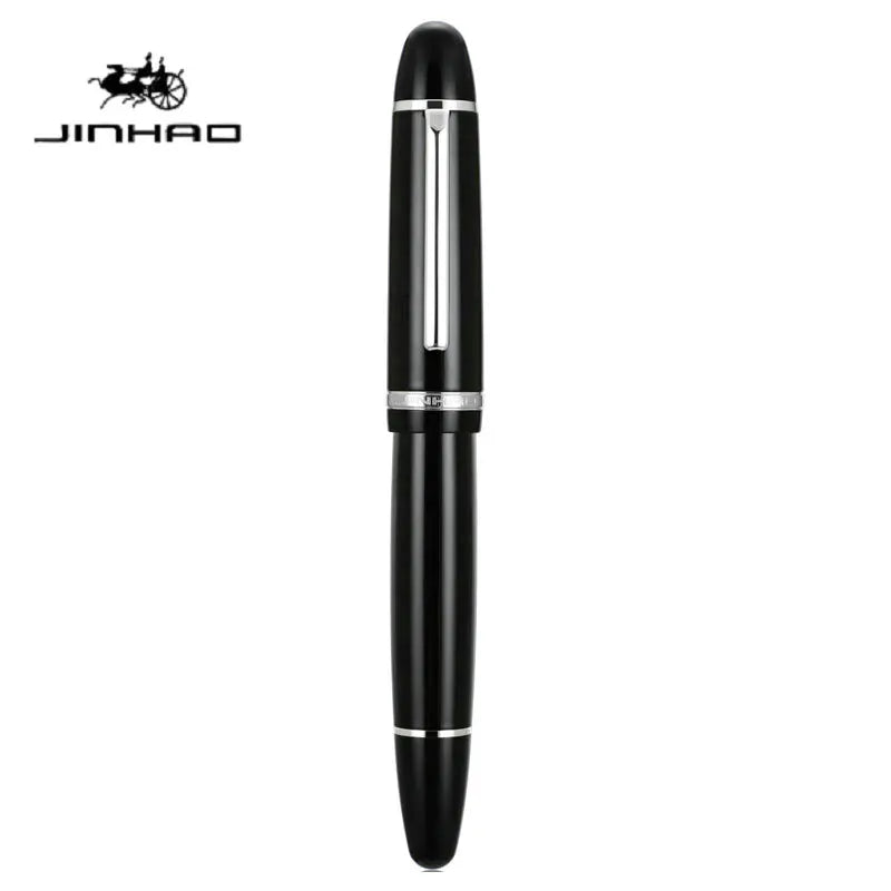 Glacier Blue Black Red JINHAO X169 Fountain Pen Metal Thick Barrel Comfort Grip Calligraphy Pen Replaceable Ink Cartridge Office