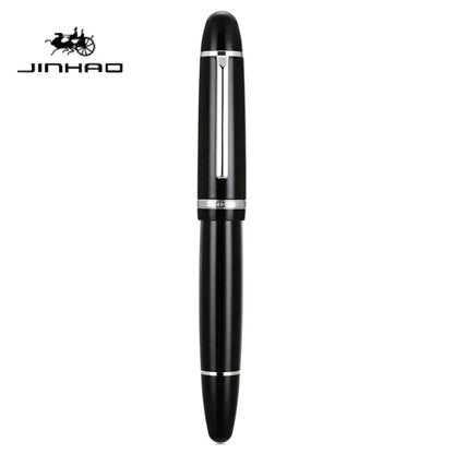 Glacier Blue Black Red JINHAO X169 Fountain Pen Metal Thick Barrel Comfort Grip Calligraphy Pen Replaceable Ink Cartridge Office