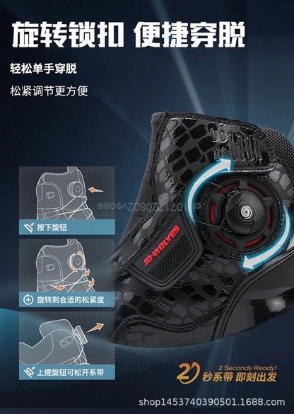 Motorcycle Boots Racing Off-road Shoes Breathable Non-slip High-top Motorcycle Professional Waterproof Mountain Bike Boots