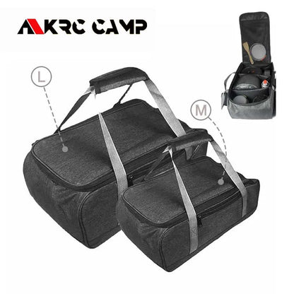 Outdoor Camping Cookware Bag  Cutlery Pouch Large Capacity Tableware Handbag Outdoor Stove Tableware Storage Bag for Picnic BBQ