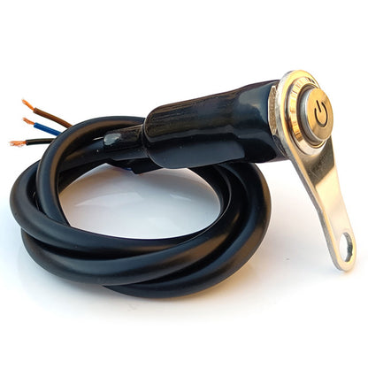 12V Motorcycle Switches ON+OFF Handlebar Mount Aluminum Alloy Waterproof Motorbike Horn Fog Light Lamps Push Button Switch