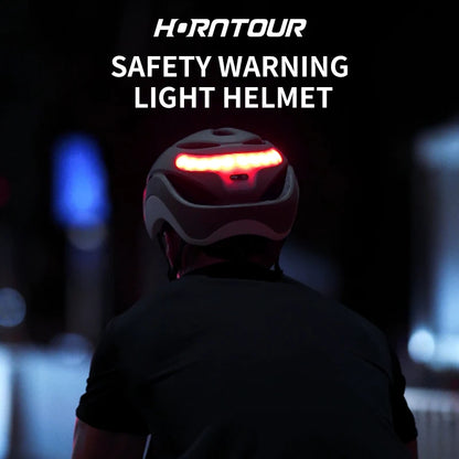 Horntour New Bicycle Helmet Ride Lights Racing Road Bike Helmet Men and Women Outdoor Sports Pro Cycling Bicicleta Safety Cap ﻿