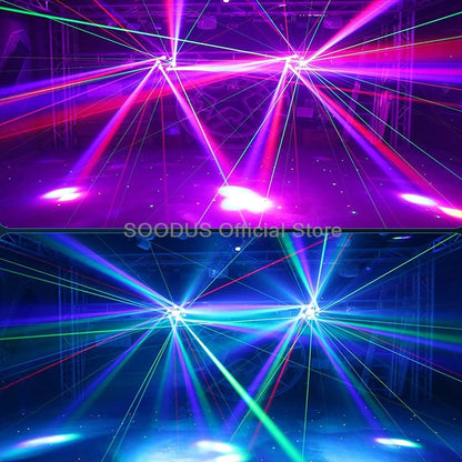 Beam Light LED Lights 150W Moving Heading RGBW DMX512 Disco Music For Voice Control Rotating Effect Dj Bar Strobe Lights KTV
