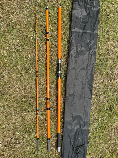 3.3M 3.6M 3.9M 4.2M Carp Rod 35kg Surf Fishing Rod Portable Travel Surf Spinning Rod 3 Piece Carbon Fiber Saltwater Fishing Pole