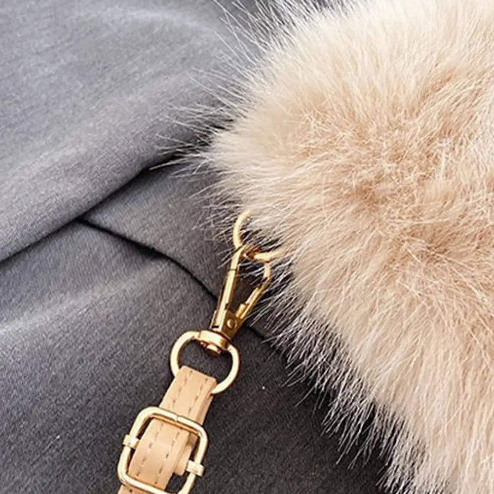 Fahion Faux Fur Tote Bag Women's Bucket Plush Luxury Design Ladies Handbags Winter Crossbody Shoulder Bags