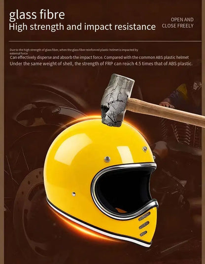 Motorcycle helmet Japanese pointy helmet retro cruise knight helmet motorcycle scooter FRP four seasons space helmet.