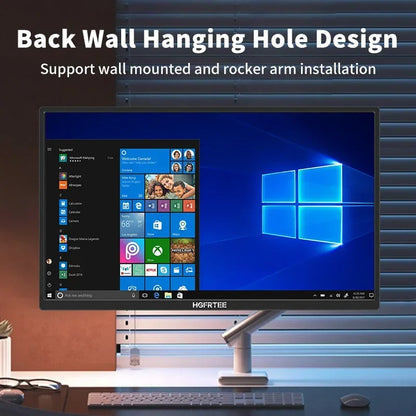 HGFRTEE 18.5inch Portable Monitor 120Hz RGB100% With VESA Hole & Back bracket Laptop Extended Display ADS-IPS HDR Screen