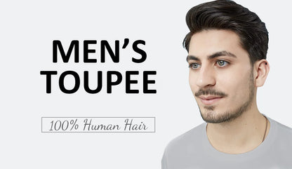 Dreadlocks Man Hair Prosthesis Mono NPU Men Toupee Human Hair Wigs Indian Human Hair System Unit Natural Color 7inche Dreadlocks
