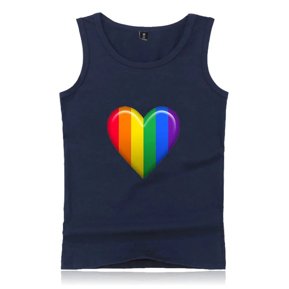 Fashion LGBT Love men tank top LGBT Flag fitness sleeveless shirt Lesbian Gay summer vest LGBT pride tank tops Men's clothing