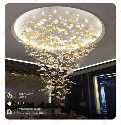 Customizable Luxury Chandeliers for Living Room Villas Hotel Decoration Pendant Light Dining Room Light Chandelier Hotel Lobby