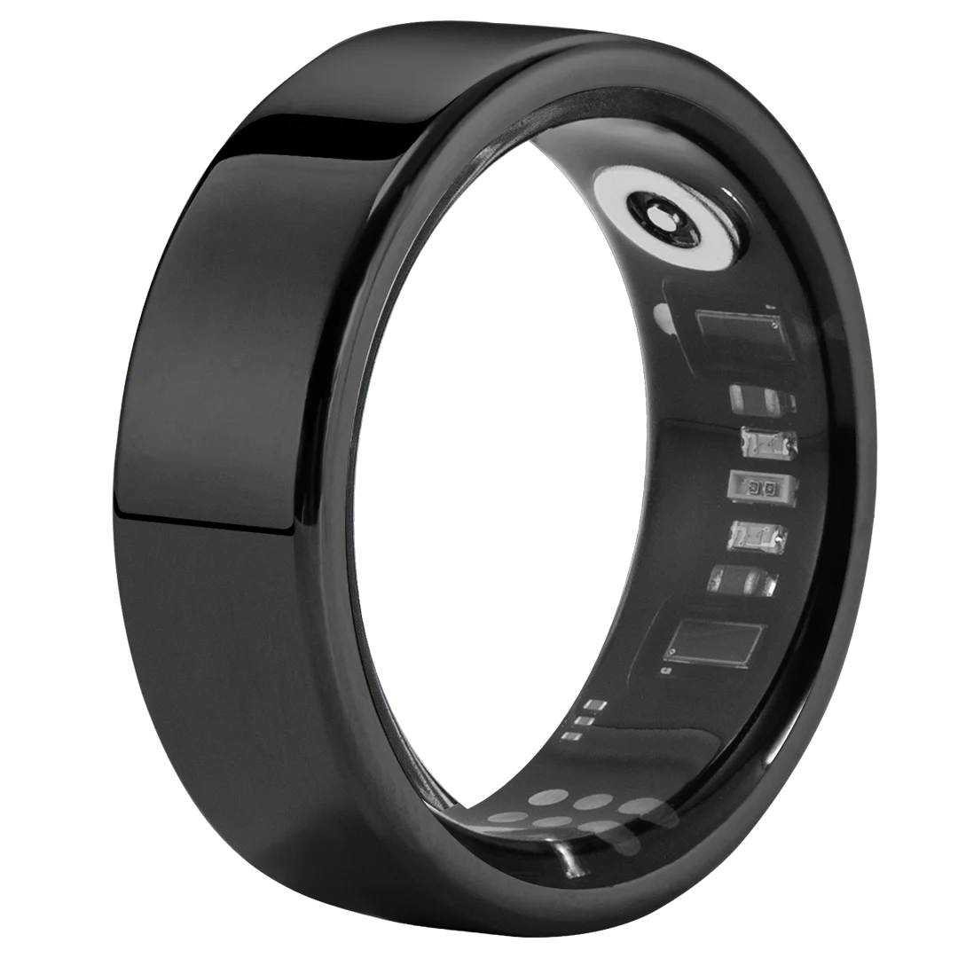 Amovan Nova Smart Ring Premium Quality AI Analysis GPS Sports Mode Heart Rate Blood Oxygen Stress Sleep Temperature Monitor