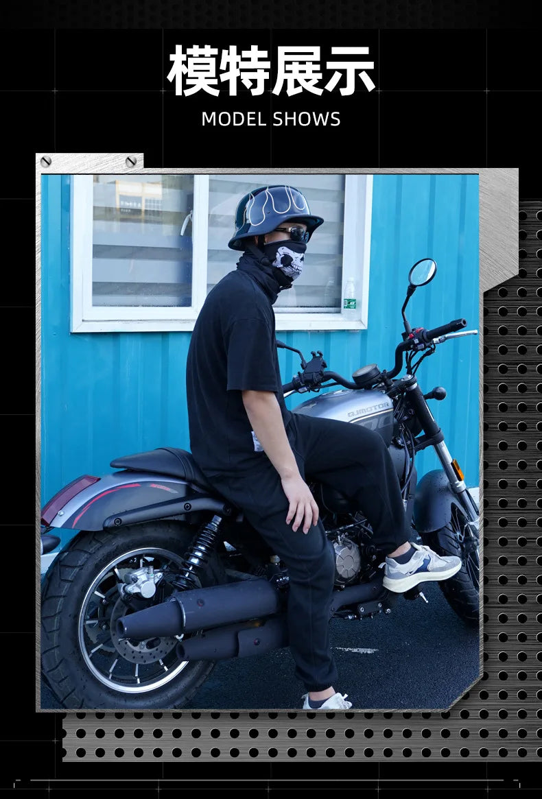 German Soldier Helmet Motorcycle for Harley Retro Half Helmet Motorcycle Helmet Summer 3C Certification Scoop Helmet Cruise Car