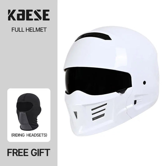 High Quality Bright Black Scorpion Helmet Detachable Multi-purpose Combination Helmet Motorcycle Locomotive DOT ECE Approved