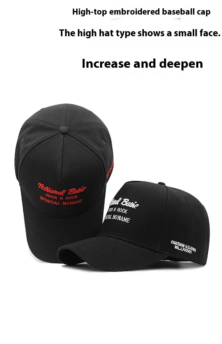 2025 Summer High Top Baseball Caps Big Head 66cm Pure Cotton Sport Sun Hat Men Women Big Size Running Snapback Cap 57-60cm
