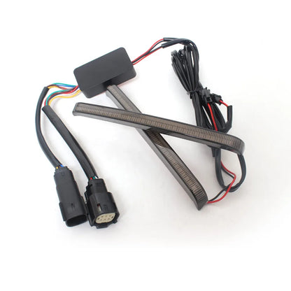 Motorcycle Saddlebag LED Flowing Light Turn Signal Brake Running Lamp For Harley Touring Road King Electra Street Glide 2014-23