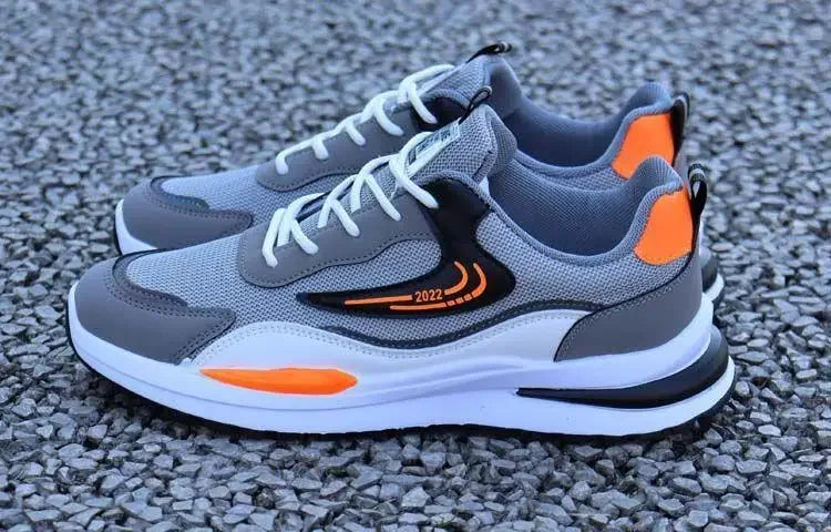 New Spring Autumn Men's Breathable Mesh Sports Shoes Korean Style Lightweight Casual Shoes Soft Bottom Running