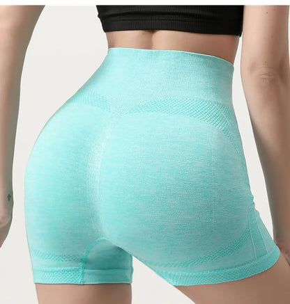 Seamless Shorts High Waisted Elastic Peach Hip Sports Yoga Pants Tight Fitting Quick Drying Fitness Pants for Women Sweatpants