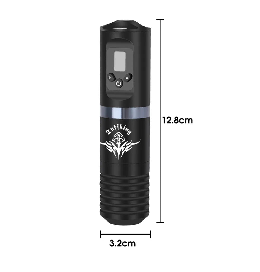 Portable Tattoo Machine Kit With 1600mAh Lithium Battery Power Digital LED Display Power Wireless Tattoo Machine Pen Set
