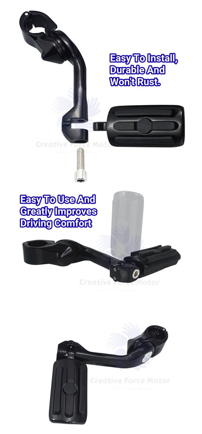 Motorcycle 1 1/4" Highway Footrest Engine Guard Mount Footpegs For Harley Road King Sportster 1200 Iron 883 Electra Street Glide