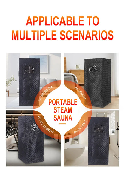 Sweat Steam Box, Home Full Body Sauna Box, Folding Portable Sweat Steam Room