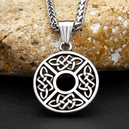 Fashion Small Size Viking Celtic Knot Necklace Stainless Steel Nordic Amulet Pendant For Men Women Jewelry Gifts Dropshipping