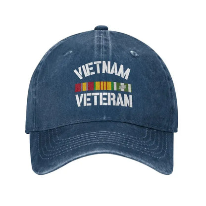 Custom Fashion Cotton Vietnam Veteran Pride Service Ribbon Baseball Cap for Women Men Breathable Dad Hat Sports