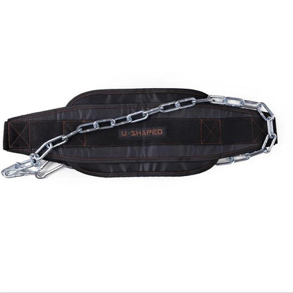 Thickened Weightlifting Belt Chain Dip Belt Pull Up Pull Up Kettlebell Barbell Practical Portable Fitness Bodybuilding Gym Belt