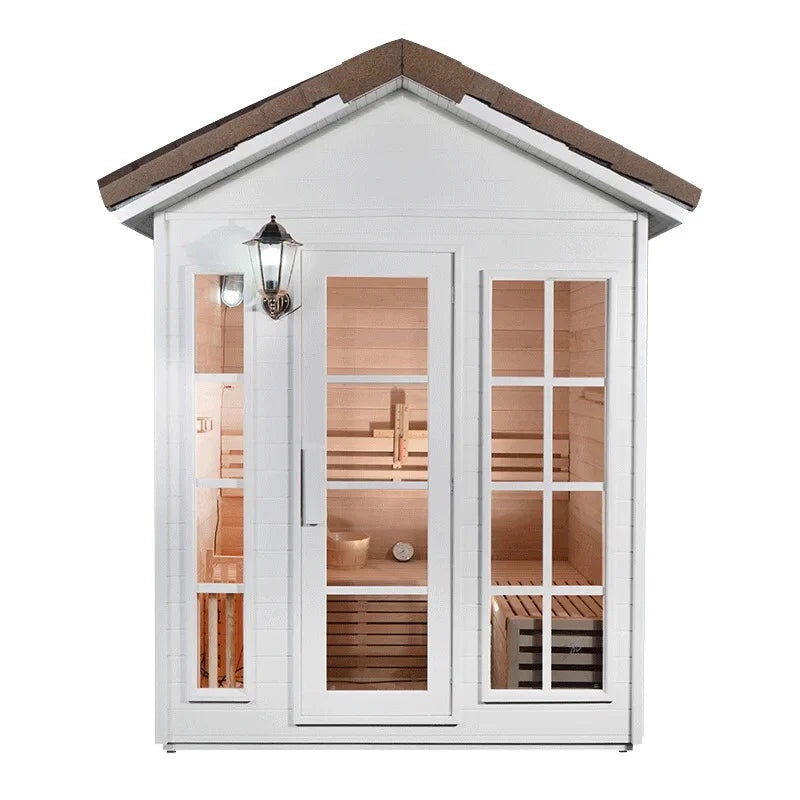 Home Outdoor Sauna Room Sweat Steaming Steam Sweating Wet Steaming  Far Infrared Courtyard Outdoor Sweat Steaming Room