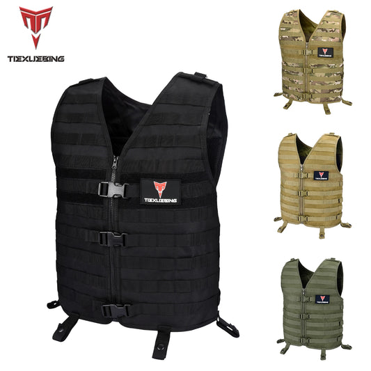 Military Tactical Molle Vest Airsoft Lightweight Gear Load Carrier Vest Camouflage CS Wargame Hunting Adjustable Waistcoat
