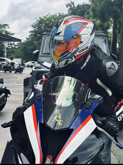 New Spider Motorcycle Helmet Full Face  Long Visor Racing Off-Road Helmet Double Lens Cascos Para Moto Capacete DOT Casco Moto
