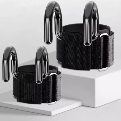 1PC Weight Lifting Hook Grips with Wrist Wraps Gym Hand-Bar Wrist Strap  Fitness Hook Weight Strap Pull-Ups Power Lift Gloves