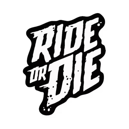 Ride or Die Bike Frame Stickers Bicycle Top Tube Waterproof Decals for MTB Bicycle Decorative Frame Bike Motorcycle Accessories