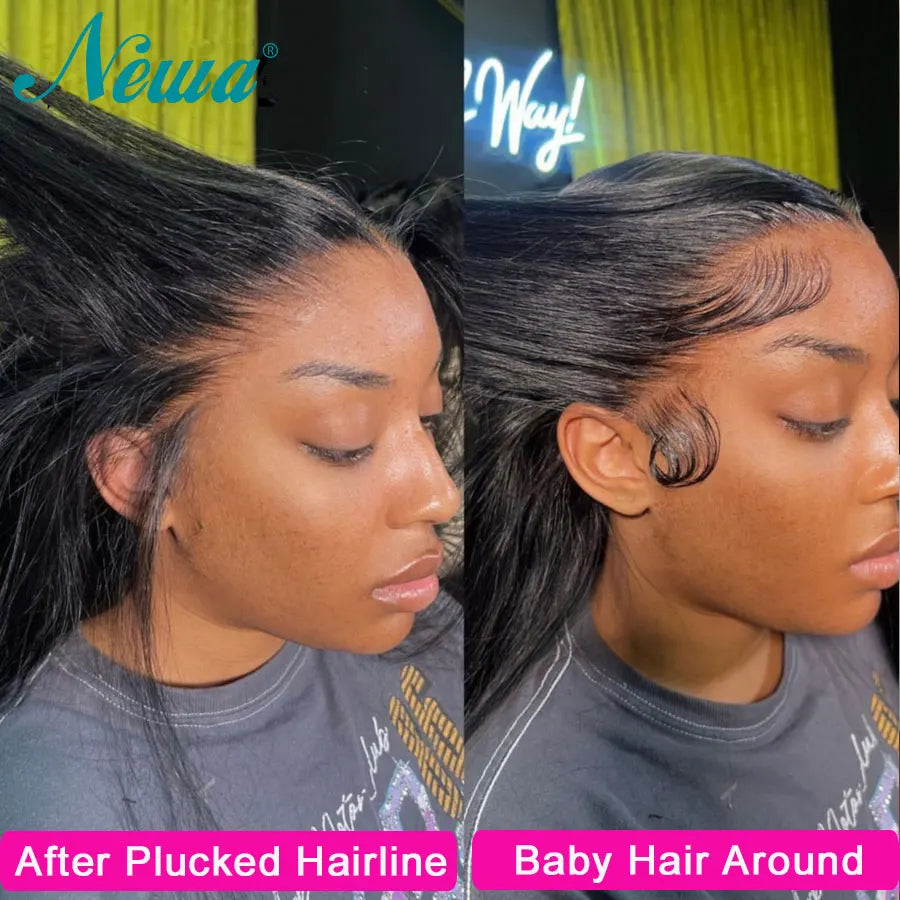 Ultra Fitted 13x6 HD Lace Front Human Hair Wigs Straight Skinlike HD Lace Closure Wigs Pre Plucked 3D Dome Cap Wig for Women