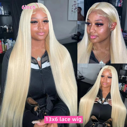 250 Density Human Hair Wigs Blonde 613 Lace Front Wigs 13x6 Straight Human Hair 13x4 Lace Frontal Wig Brazilian Hair Wigs for Women