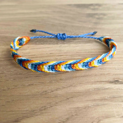 Aroace pride Square Knot Bracelet, Ladies' anklet, Ladies' Jewelry, Gift for Gay People