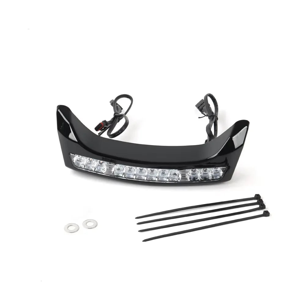 New Motorcycle GOAT-E LED Fairing Light Chrome Amber/White For Harley CVO Electra Street Glide Ultra FLHXU FLHX FLHXSE 2024 2025