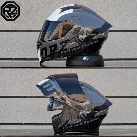 Flip Up Motorcycle Helmet Double lens full face helmet High quality DOT approved Moto cascos motociclistas capacete