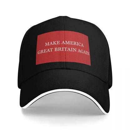 MAKE AMERICA GREAT BRITAIN AGAIN Baseball Cap Vintage Kids Hat designer cap fishing hat Women's Men's
