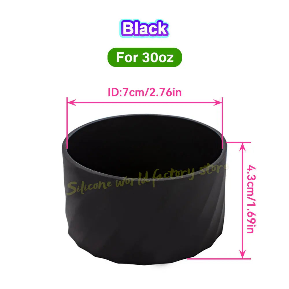 SW 40oz/30oz Silicone Cup Bottom Cover for Stanley Adventure Quencher Tumbler for IceFlow Flip Straw Water Bottle Sleeve 7.5/7CM