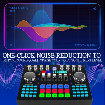 K1 Live Sound Card Portable Internet Celebrity Live Broadcast Special Sound Equipment Universal for Music Recording Karaoke Sing