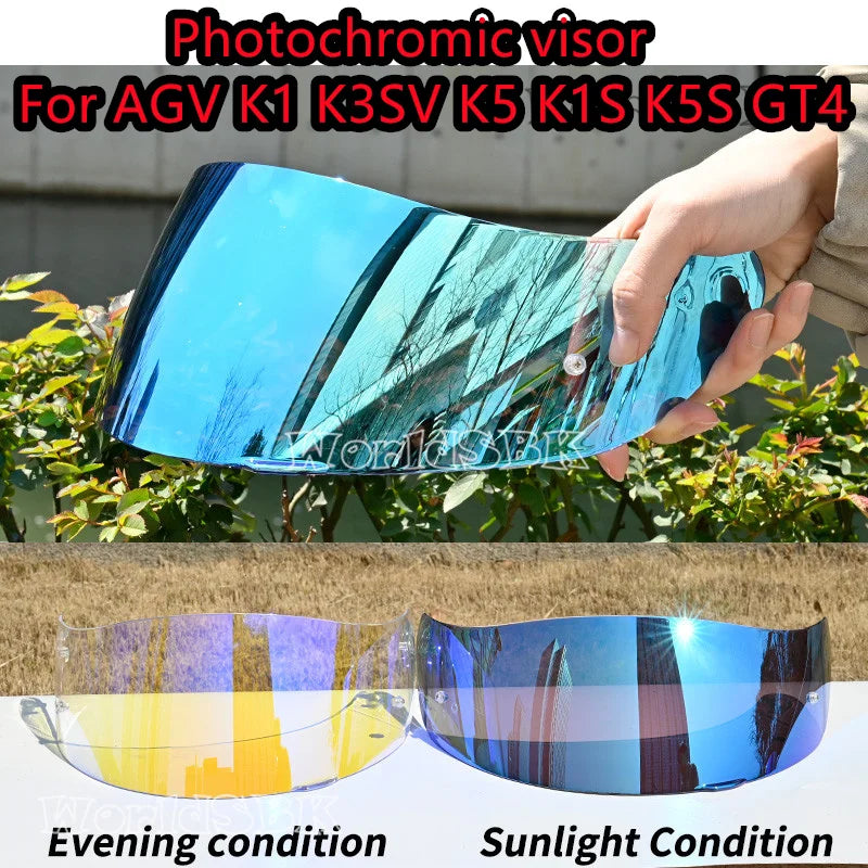 Helmet Lens for AGV K5 K5S K3SV K1 Compact ST Motorcycle Helmet Visor Windshield Shield Motorbike Accessories Glasses Casco