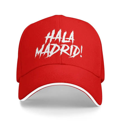 Hala Madrid Letters Print Sandwich Baseball Cap Unisex Casual Sun Bucket Cap Men Adjustable Snapback Hat Golf Hats